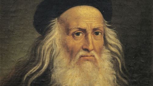 Retrato de Leonardo da Vinci, por Lattanzio Querena (1768-1853)