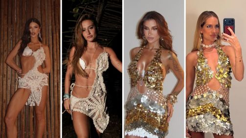 Famosas usam looks iguais no Réveillon 2026