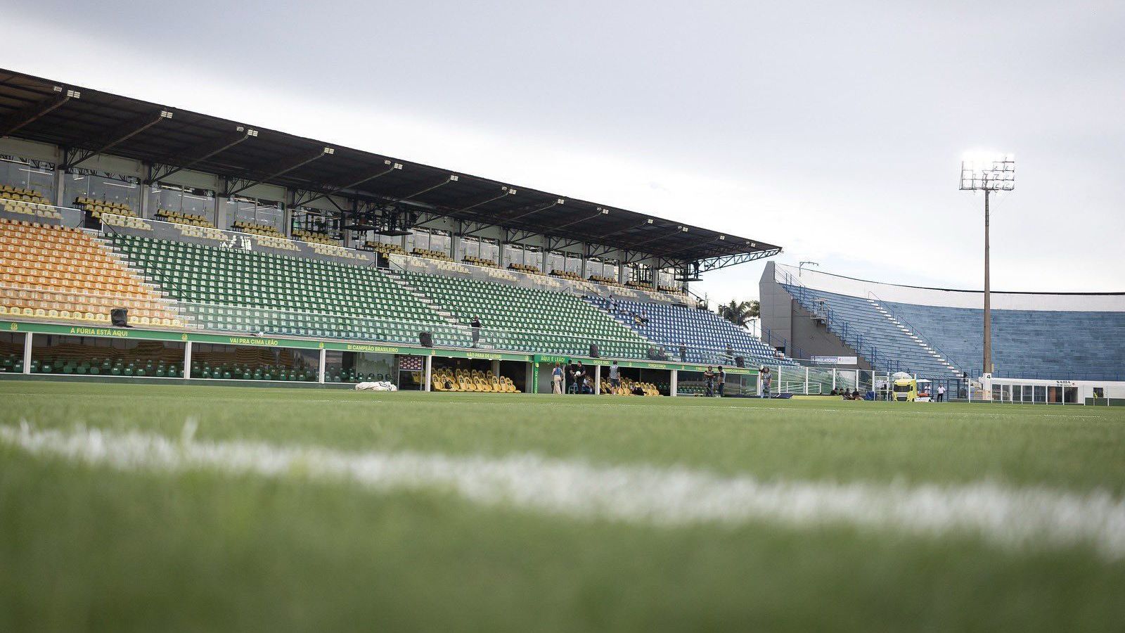 Estádio Maião, casa do Mirassol, antes do jogo contra o Vasco pelo Brasileirão