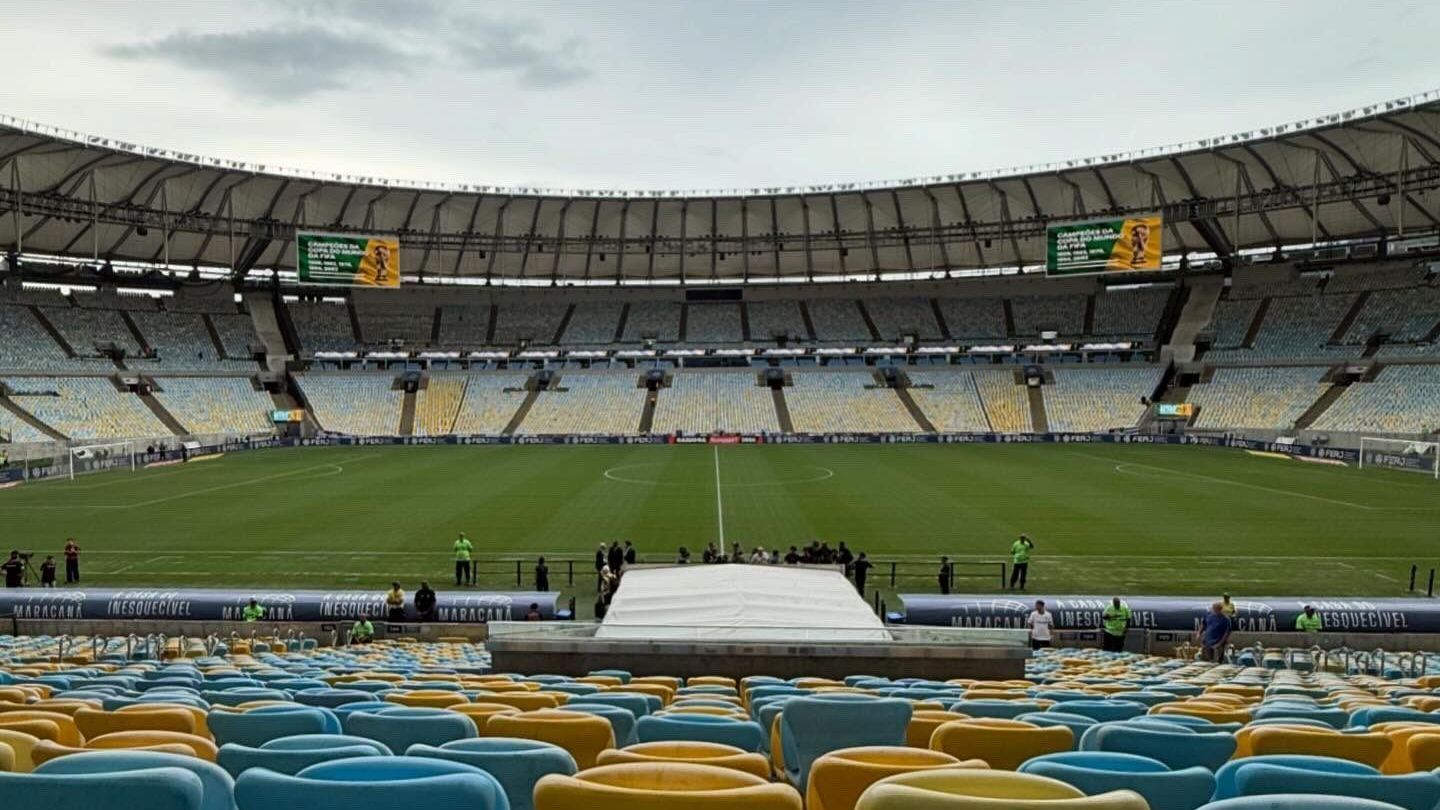 Maracanã antes de Fluminense x Flamengo pelo Carioca 2026