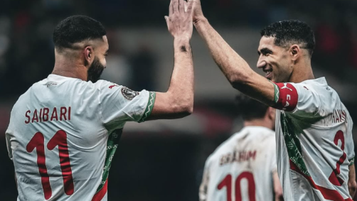 Brahim e Saibiri foram os autores dos gols do Marrocos nas quartas da CAN