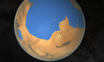 Marte teve oceanos no passado e foi "planeta azul" como a Terra