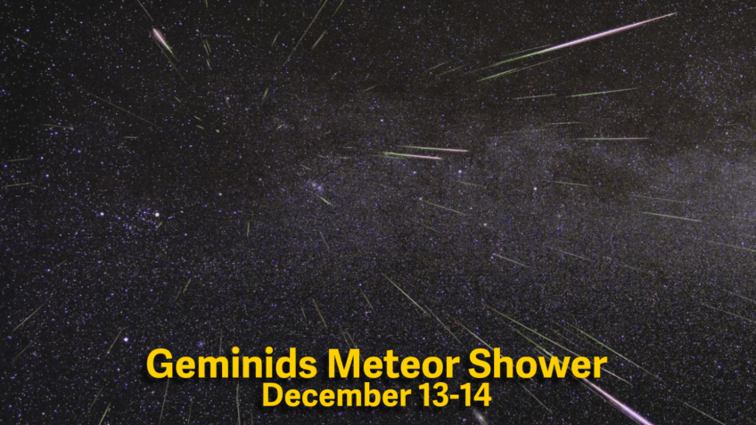 Nesta imagem em time-lapse, uma chuva de meteoros Perseidas ilumina o céu em agosto de 2009 • NASA/JPL