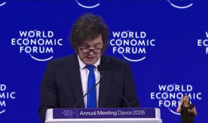 Milei defende capitalismo e critica Venezuela durante discurso em Davos