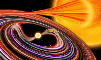 Telescópio de raios X da Nasa flagra anã branca vampirizando outra estrela