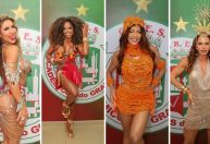 Sem Virginia, musas participam de ensaio da Grande Rio; veja fotos