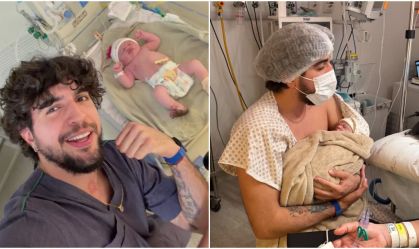 Nattan erra nome de Zuza, filha com Rafa Kalimann, e se corrige