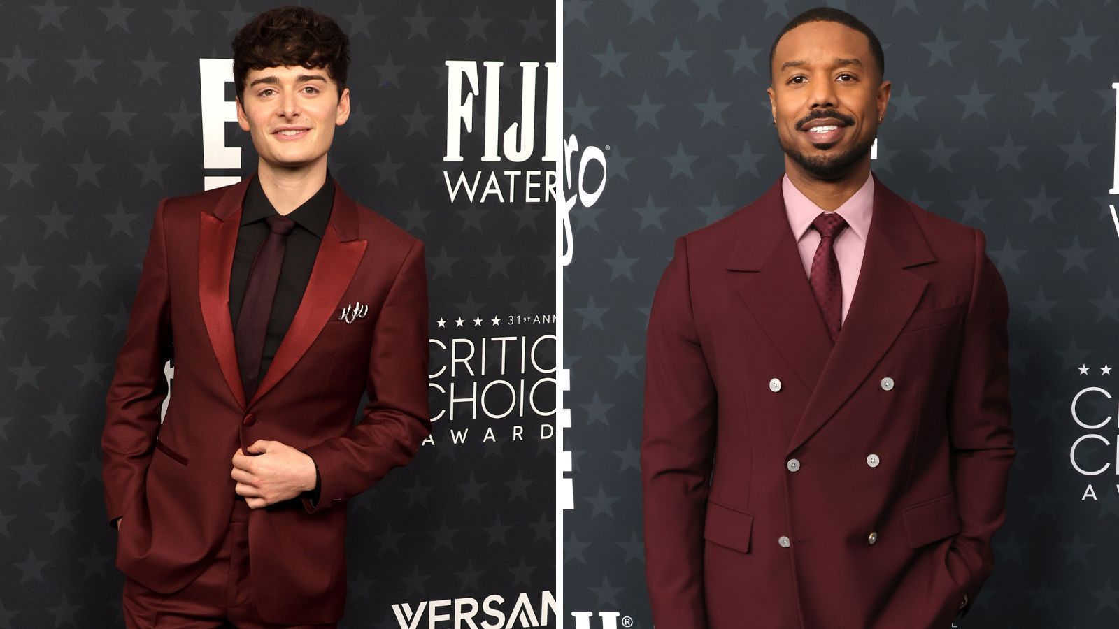 Noah Schnapp e Michael B. Jordan no Critics Choice Awards 2026