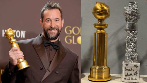 Noah Wyle recebeu uma homenagem no Globo de Ouro e outra em casa