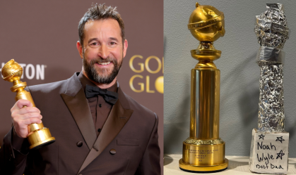 Noah Wyle recebeu uma homenagem no Globo de Ouro e outra em casa