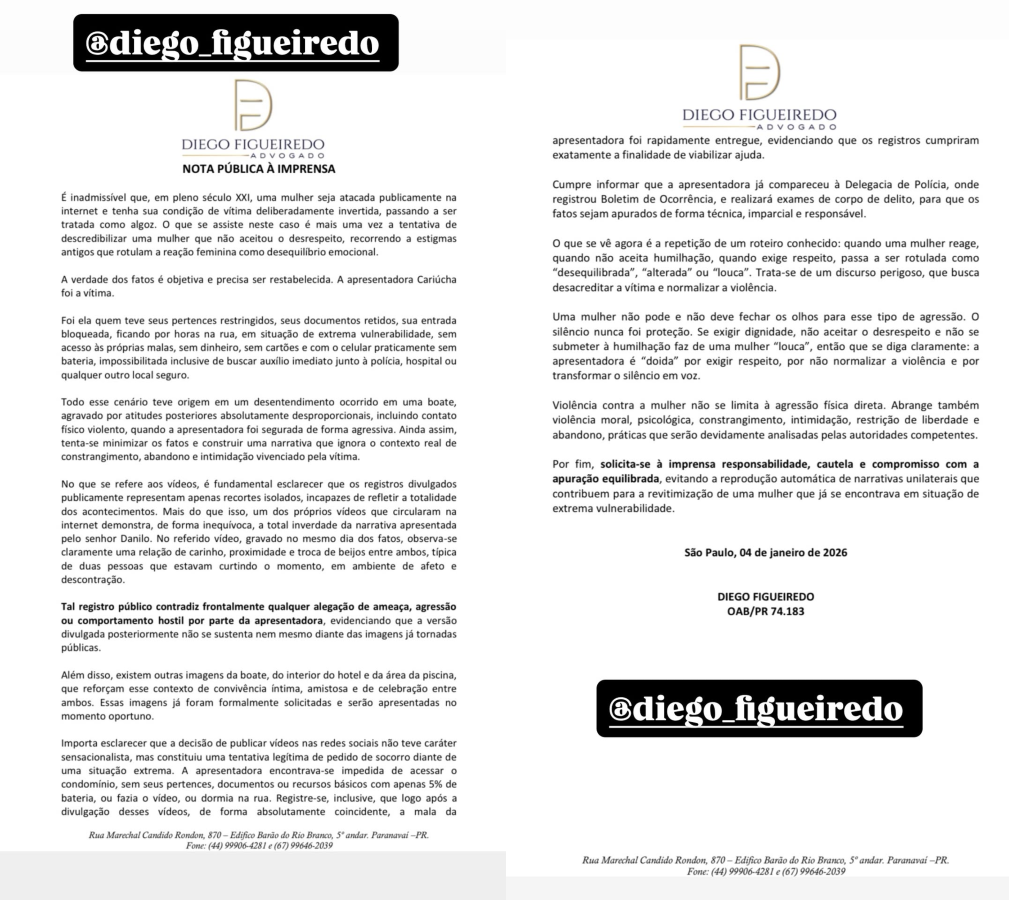 • Instagram/Cariúcha