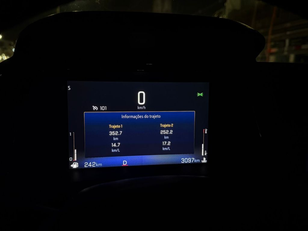Consumo rodoviário no trajeto 2 com o Onix Plus Premier