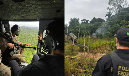 Operação conjunta da PF e MPF mira garimpo ilegal em terra índigena no Pará