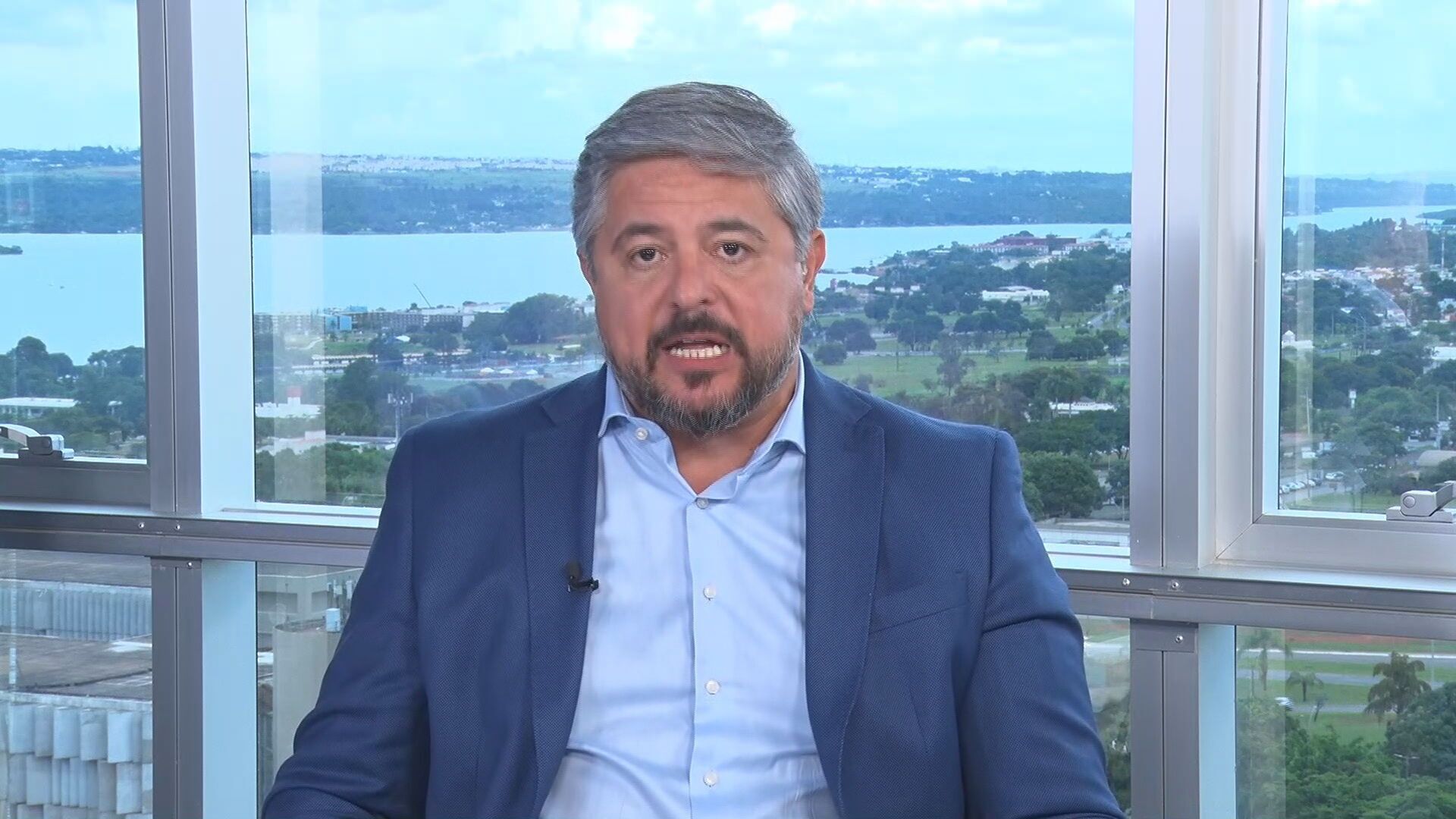 Marqueteiro do PT, Otávio Antunes, durante entrevista à CNN