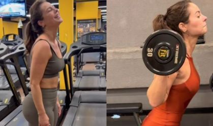 Paolla Oliveira mostra treino na web e é elogiada: "Meta de todas nós"