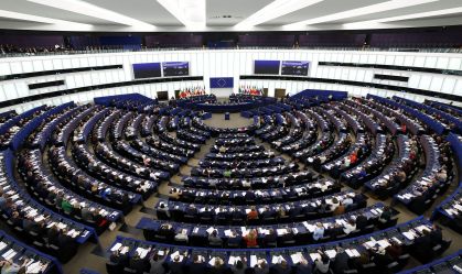 Plenário do Parlamento Europeu em Estrasburgo