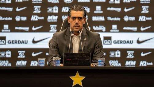 Paulo Bracks, Chief Sports Officer (CSO) do Atlético-MG, durante entrevista coletiva nesta terça-feira (6)