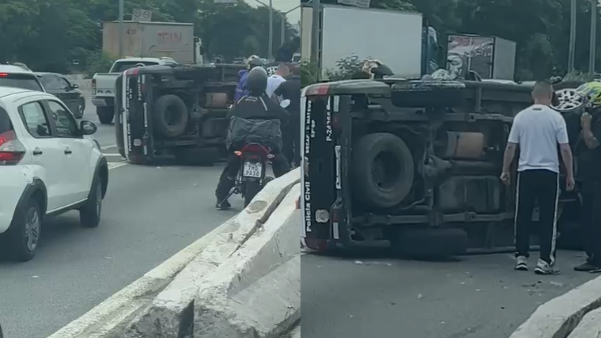 ACIDENTE VIATURA MARGINAL