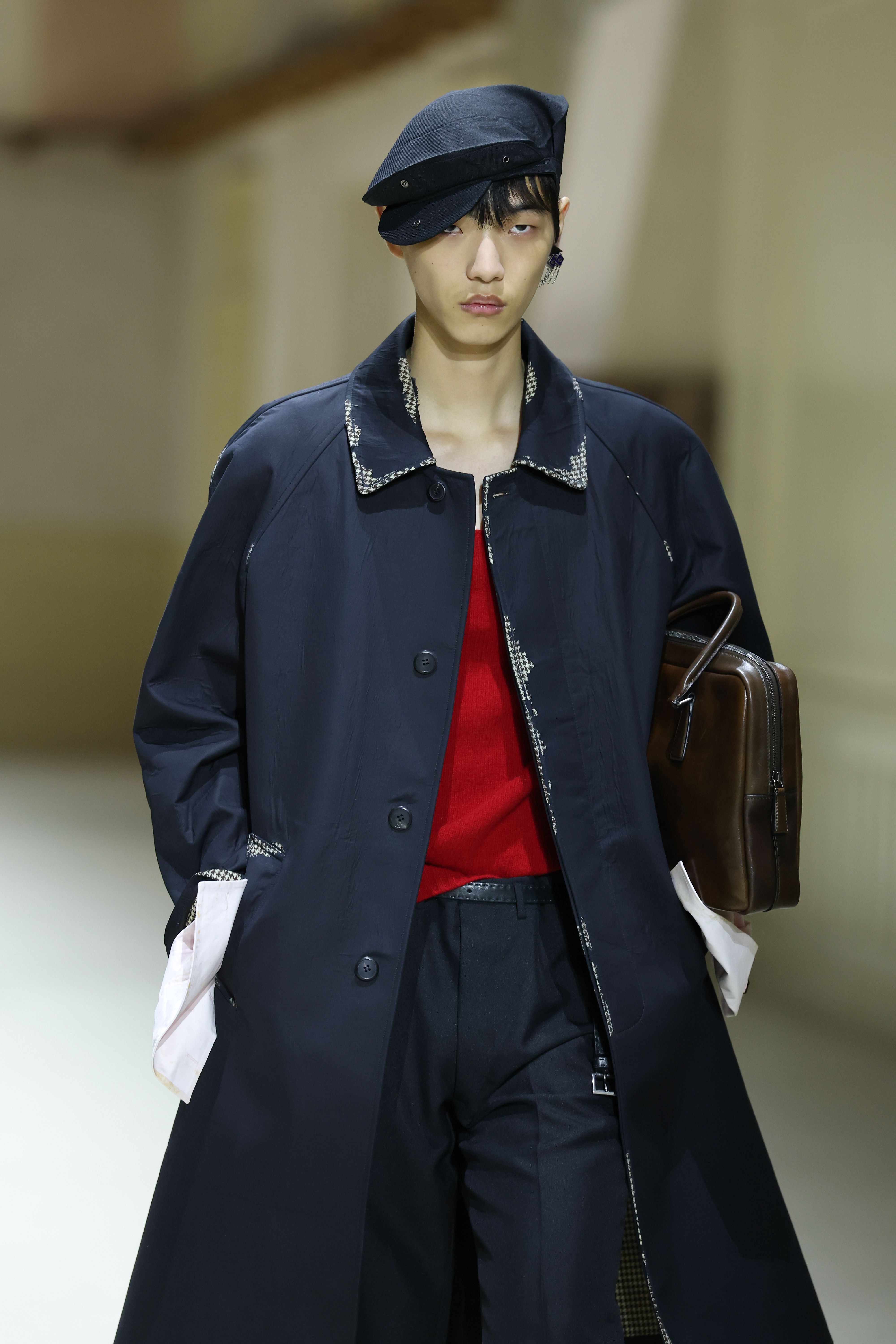 Desfile da Prada na Semana de Moda Masculina de Milão • Daniele Venturelli/WireImage