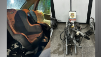 Mulher presa usava cadeiras de bebês para entregar peças de motos furtadas