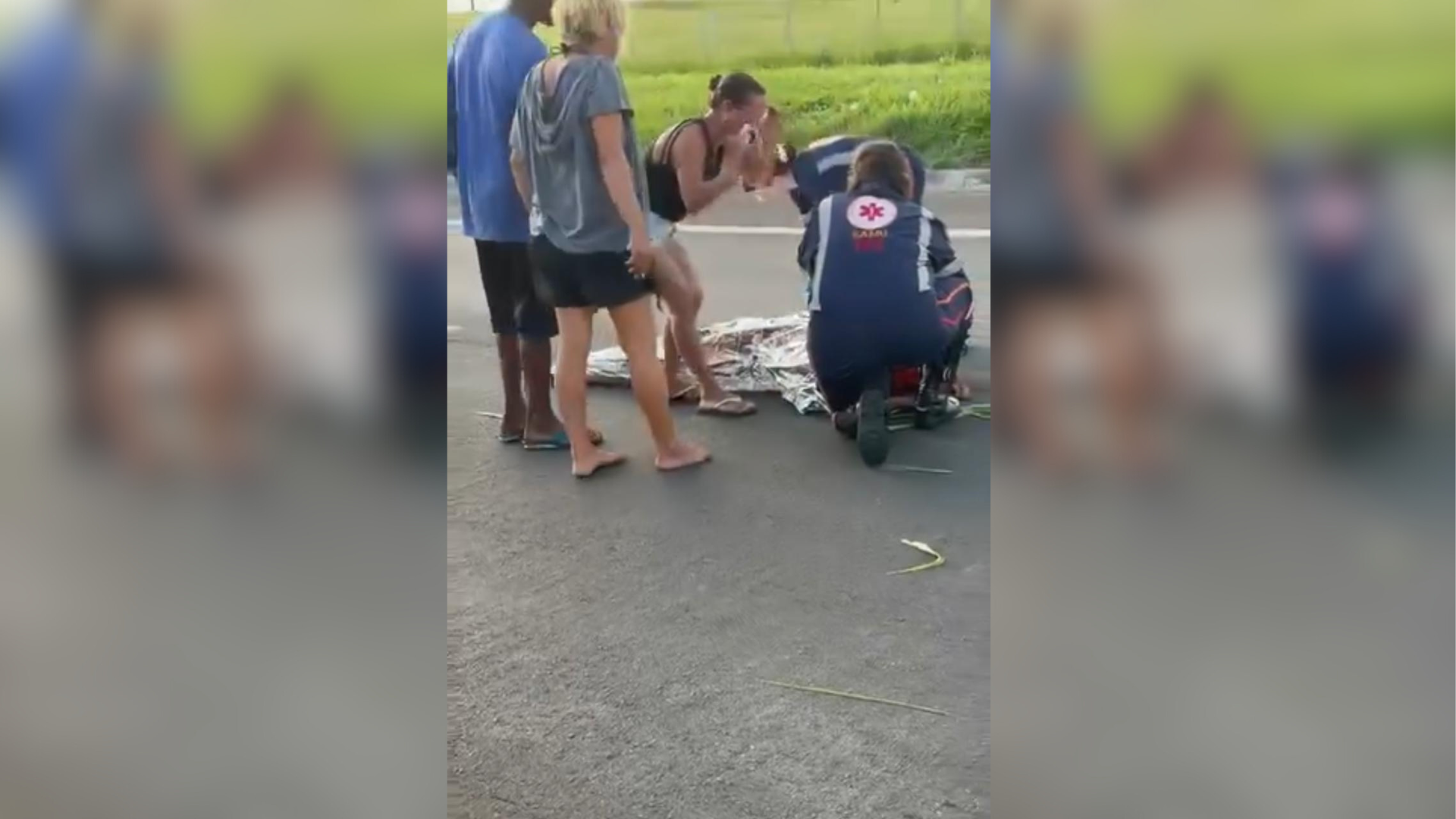 Atropelamento na odovia SP-294, em Bauru, no interior de São Paulo