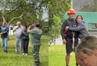 Vídeo: Veja reencontro de ciclistas desaparecidos com familiares