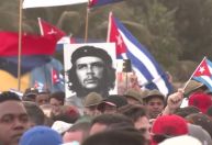 Milhares de cubanos protestam contra "imperialistas" dos EUA em Havana
