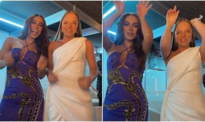 Rafa Justus e Anitta gravam dancinha e passam Réveillon juntas