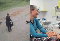 Vídeo mostra jovem chegando a fazenda após se perder em montanha no Paraná