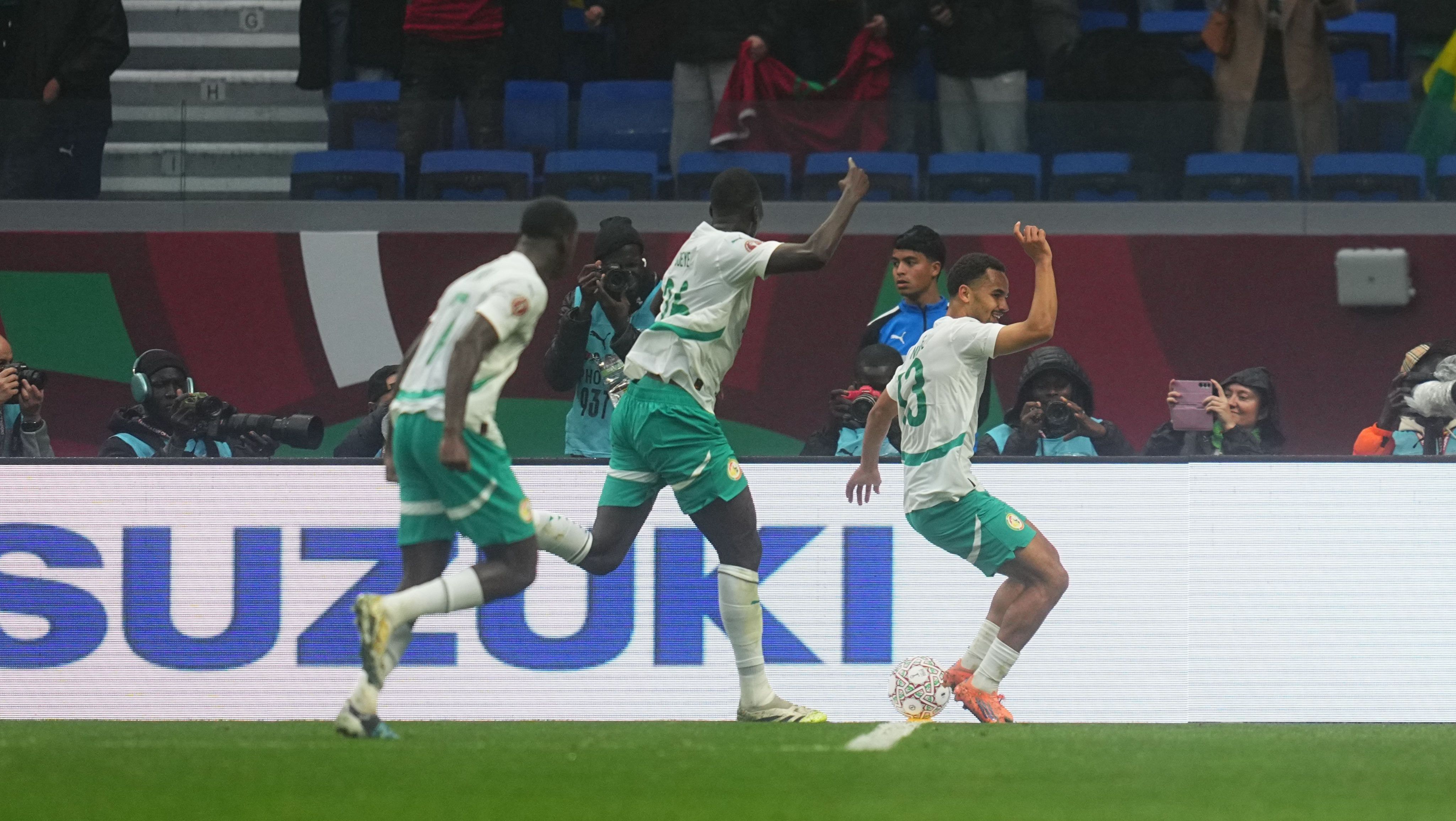 Ndiaye marcou o gol da classificação de Senegal na Copa Africana de Nações