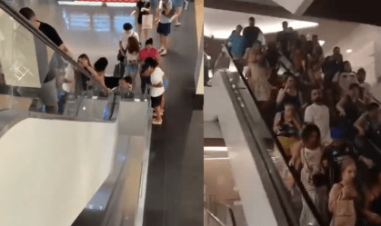 Perícia em shopping é interrompida após registro de temperatura de 70°C