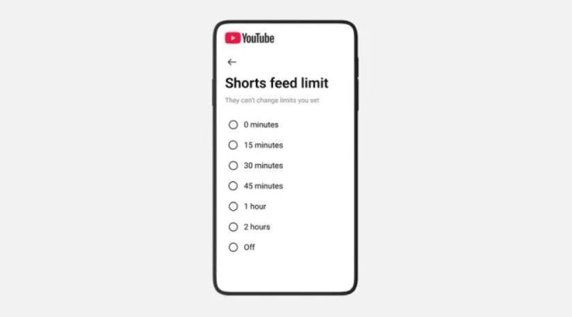 Os pais podem escolher entre os seguintes limites de tempo: 15, 30 ou 45 minutos, além de uma ou duas horas. • Créditos: Reprodução/YouTube.