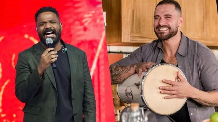 Arlindinho e Diogo Nogueira vão cantar na próxima festa do BBB 26 • Manoella Mello e Luiza Barreto/Globo