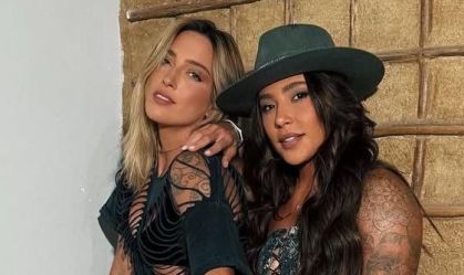 Após término do noivado, Tati Dias e Lauana Prado posam juntas e anunciam reconciliação