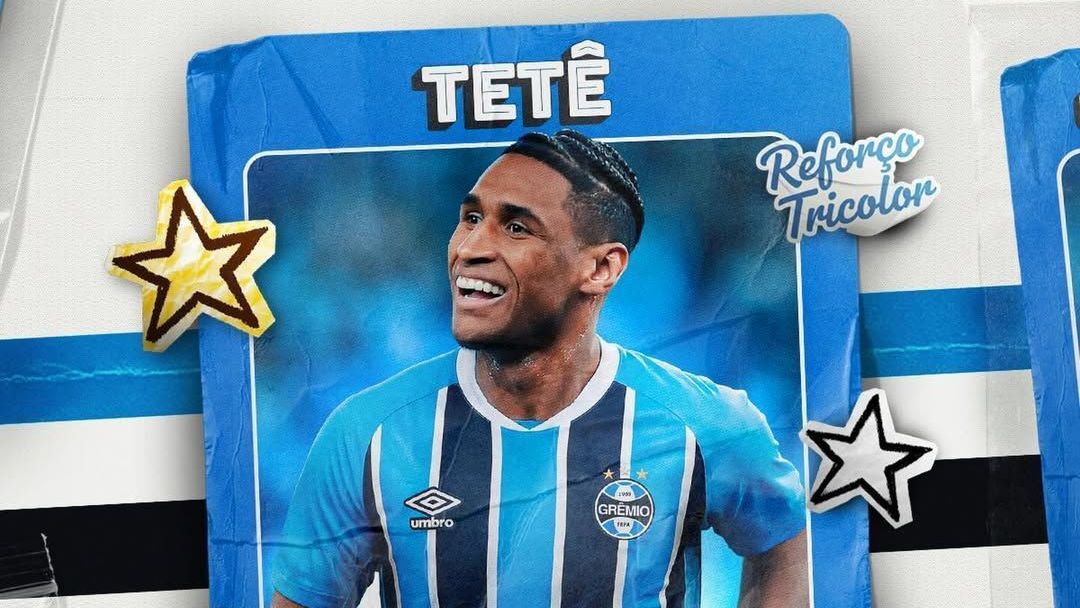 Tetê foi anunciado pelo Grêmio