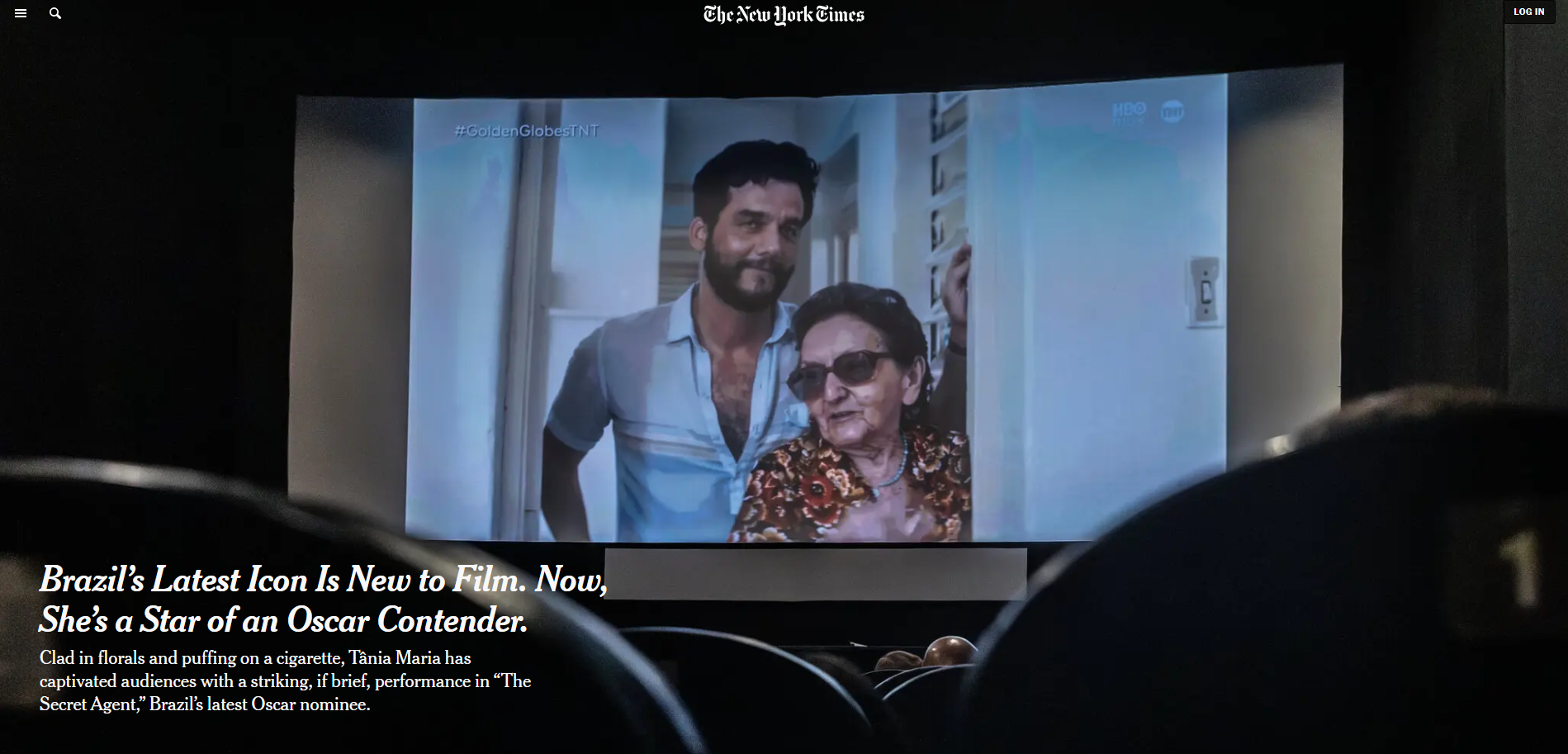 The New York Times repercute indicações brasileiras ao Oscar 2026 • Reprodução