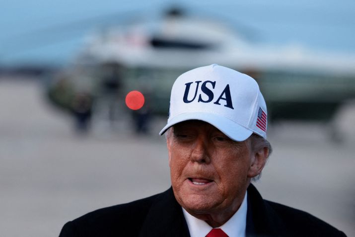 Presidente dos EUA, Donald Trump, na base aérea de Andrews, em Maryland • 13/01/2026 REUTERS/Evelyn Hockstein
