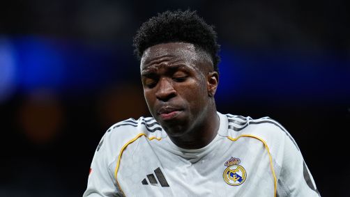 Vinicius Júnior durante jogo do Real Madrid contra o Betis