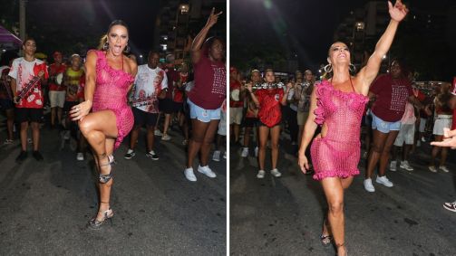 Viviane Araújo no ensaio do Salgueiro