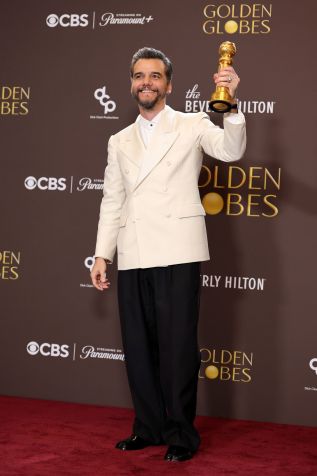 Wagner Moura no Globo de Ouro 2026 • Amy Sussman/Getty Images