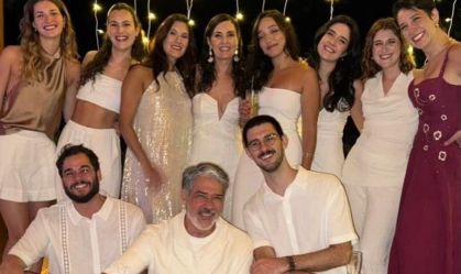 Fátima Bernardes e William Bonner passam Réveillon juntos