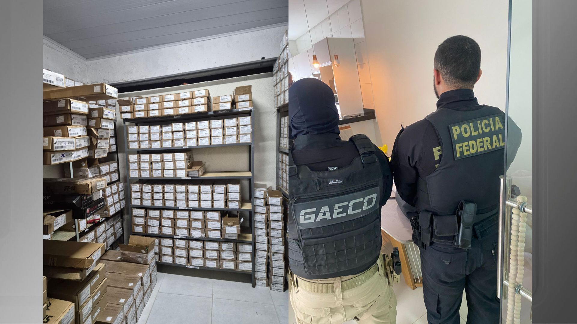 Imagem de destaque do post: PF apreende 200 mil munições e 700 armas em operação contra facções