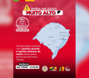 Defesa Civil do RS emite alerta vermelho para tempestades severas