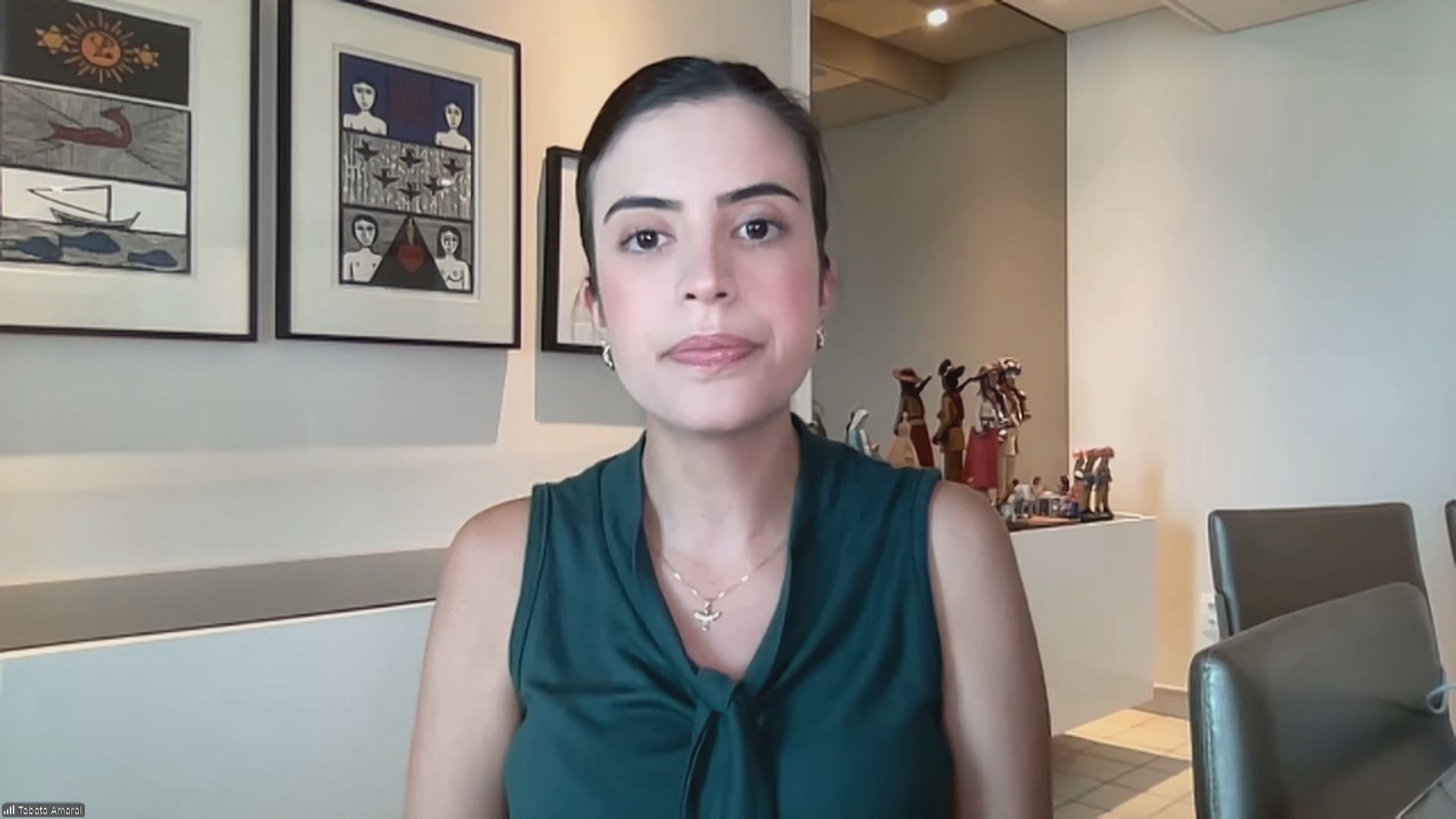 Deputada Tabata Amaral em entrevista à CNN