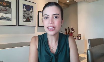 Tabata Amaral em entrevista à CNN