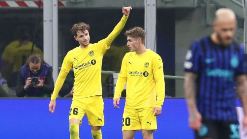 Bodo/Glimt celebra classificação sobre a Inter de Milão