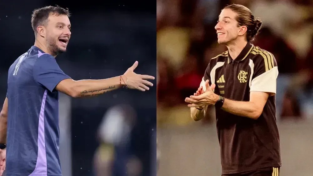 Martín Anselmi e Filipe Luís