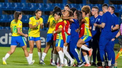 Brasil durante partida da fase final do Sul-Americano Sub-20