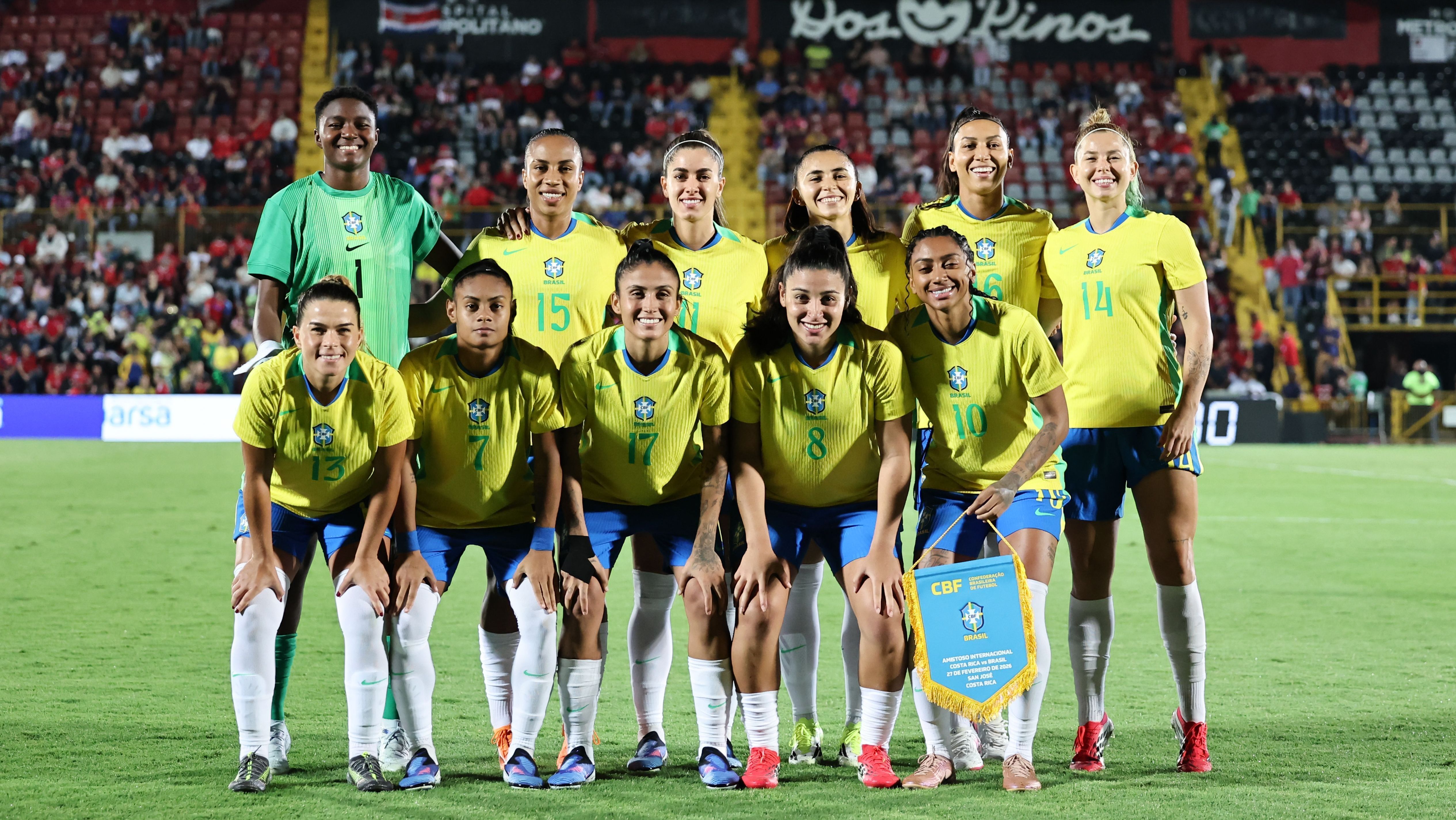 Brasil goleou Costa Rica