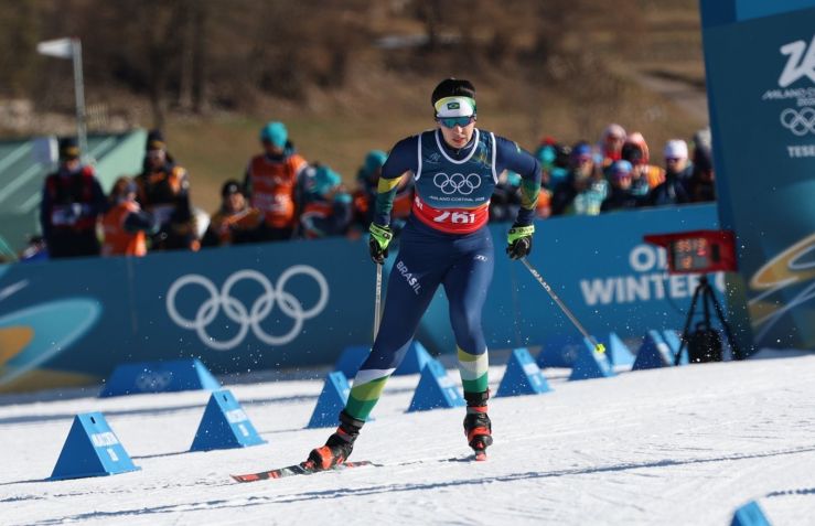 Eduarda Ribera na Olimpíada de Inverno • Julia Piatkowska/FIS
